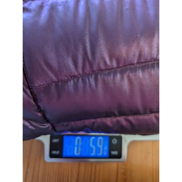 Bernardo Womens Goose Down Puffer Vest Small Purple Packable Iridescent Quilted - Picture 8 of 8